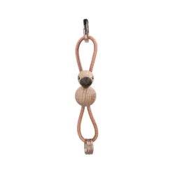 Kay Bojesen Fugl nøglering guld/brun H 4,5 cm