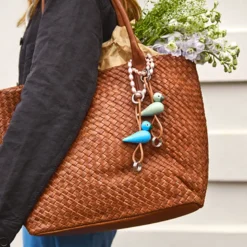 Kay Bojesen Fugl nøglering orange H 4,5 cm