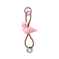Kay Bojesen Fugl nøglering rosa H 4,5 cm