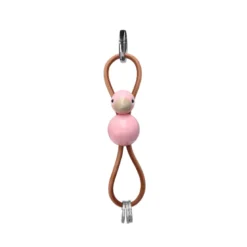 Kay Bojesen Fugl nøglering rosa H 4,5 cm