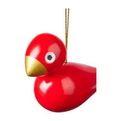 Kay Bojesen julefugle grøn & rød 2 stk. H 5 cm