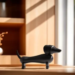 Kay Bojesen lille Gravhund mørk bejdset eg