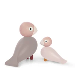 Kay Bojesen Liv & Lykke fugle rosa 2 stk.