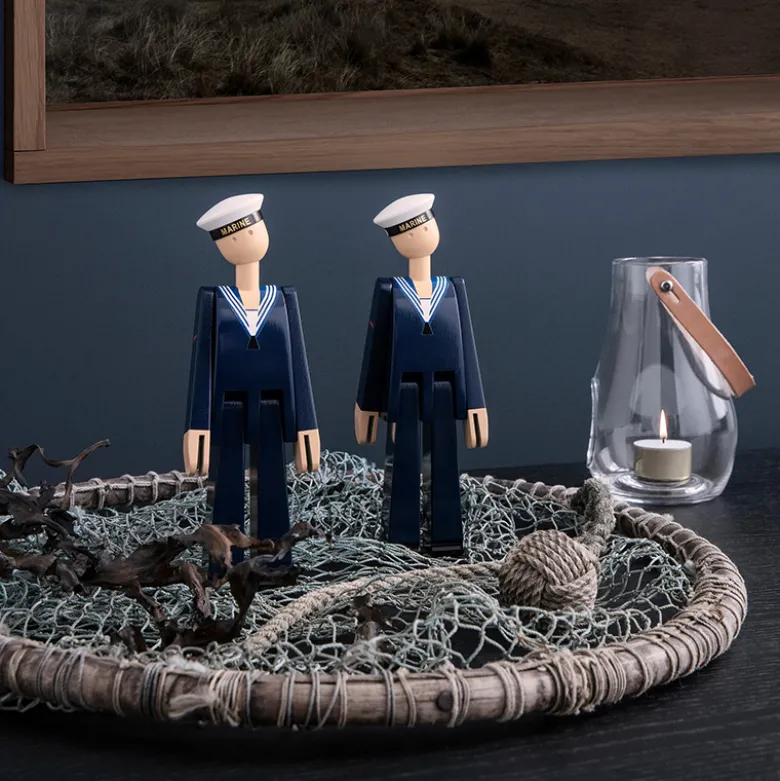 Kay Bojesen Marine træfigur mørkeblå 20,5 cm
