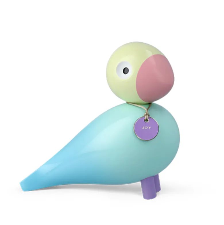 Kay Bojesen Story Birds Glæde sangfugl lyseblå H 15,5 cm
