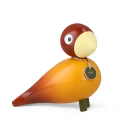 Kay Bojesen Story Birds Hygge sangfugl orange H 15,5 cm