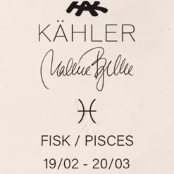Kähler Astro Fisk Stjernetegn hvid
