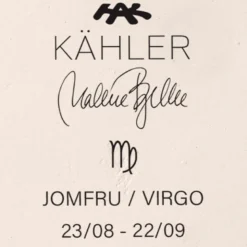 Kähler Astro jomfru figur hvid 21 cm