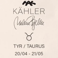 Kähler Astro stjernetegn tyr hvid
