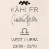 Kähler Astro stjernetegn vægt skulptur hvid