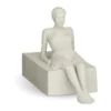 Kähler Character Den Opmærksomme skulptur hvid 13 cm