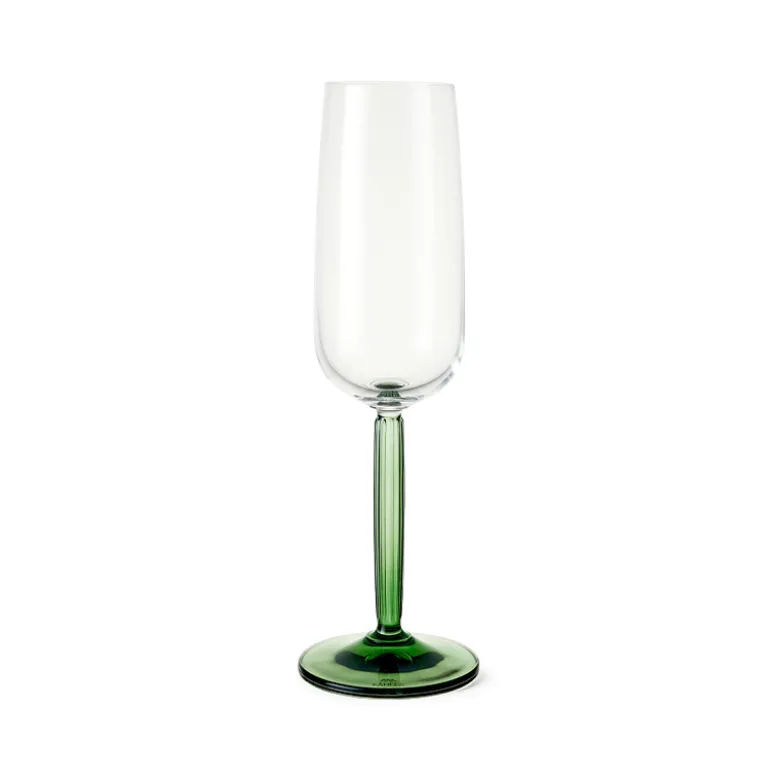 Kähler Hammershøi champagneglas grøn 2 stk. 24 cl