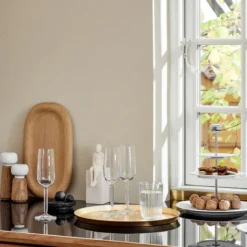 Kähler Hammershøi champagneglas grøn 2 stk. 24 cl