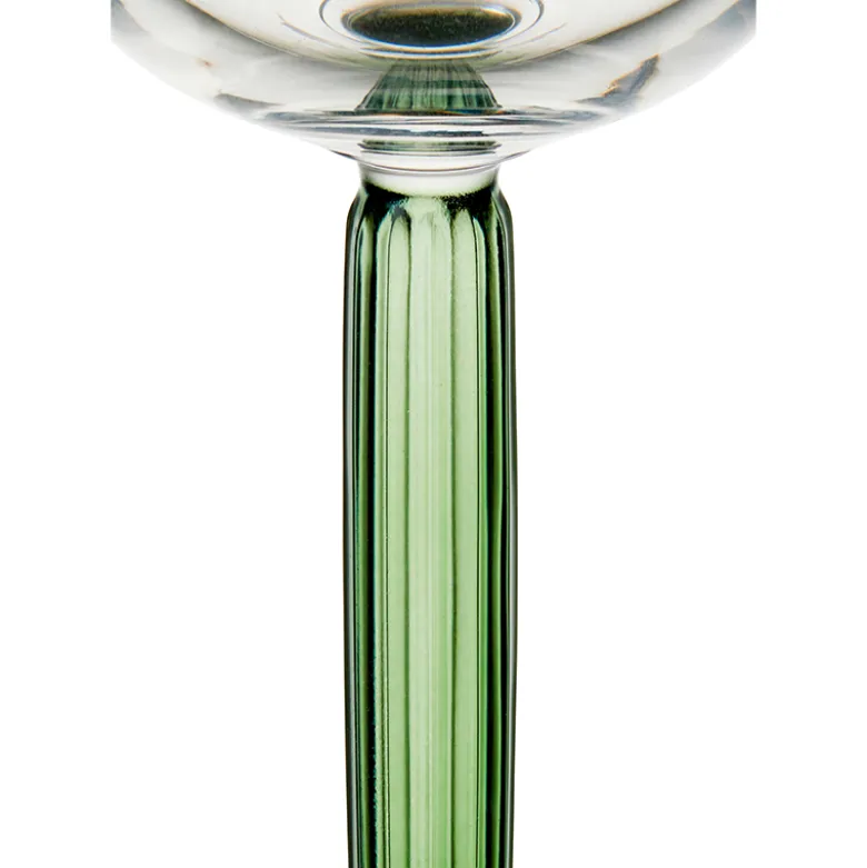 Kähler Hammershøi champagneglas grøn 2 stk. 24 cl