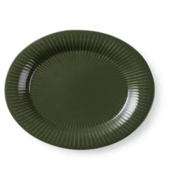 Kähler Hammershøi ovalt fad forest green 28,5 cm
