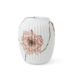 Kähler Hammershøi Poppy vase lyserød 21 cm