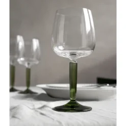 Kähler Hammershøi rødvinsglas grøn 2 stk. 49 cl