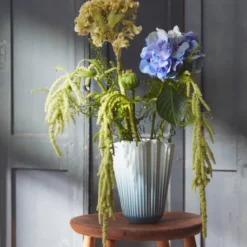 Kähler Hammershøi Unfold vase blå H 20,5 cm