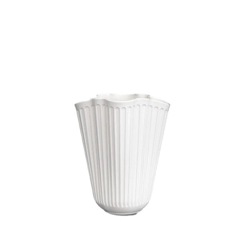 Kähler Hammershøi Unfold vase hvid H 16,5 cm