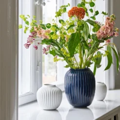 Kähler Hammershøi vase indigo blå 20 cm