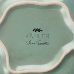 Kähler Kantarel bordfad grøn 14x14,5 cm