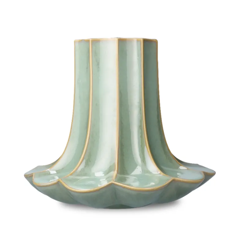 Kähler Kantarel vase grøn H 20,5 cm