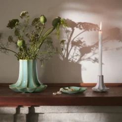 Kähler Kantarel vase grøn H 20,5 cm