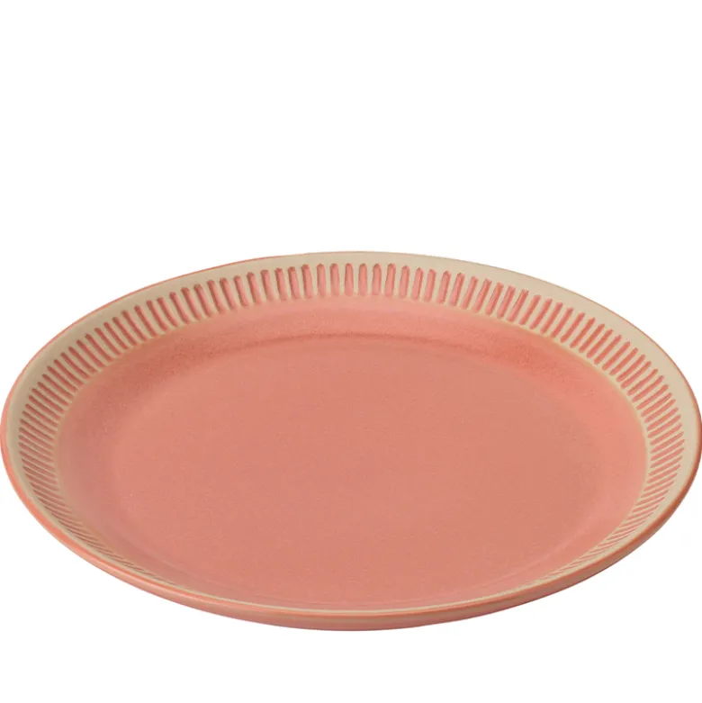 Knabstrup Colorit middagstallerken koral 27 cm