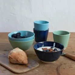 Knabstrup Colorit Skål Navy Blå 14 cm