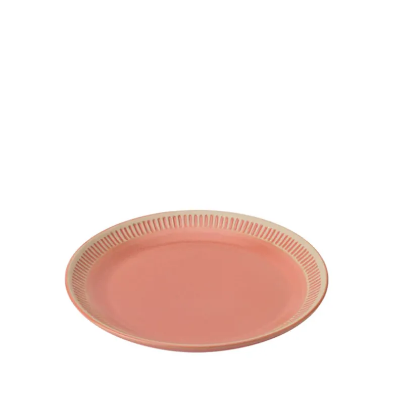 Knabstrup Colorit Tallerken Koral 19 cm
