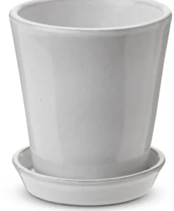 Knabstrup dyrkningspotte hvid 11 cm