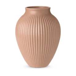 Knabstrup Keramik Ripple mat vase rosa H 20 cm