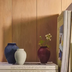 Knabstrup Keramik Ripple mini vase 3 stk berry