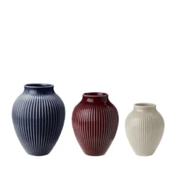 Knabstrup Keramik Ripple mini vase 3 stk berry