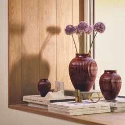Knabstrup Keramik Ripple vase berry H 20 cm