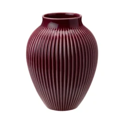 Knabstrup Keramik Ripple vase berry H 20 cm