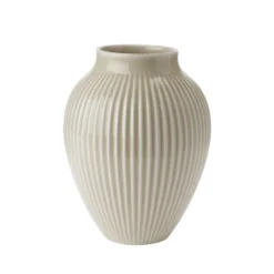 Knabstrup Keramik Ripple vase beige H 20 cm