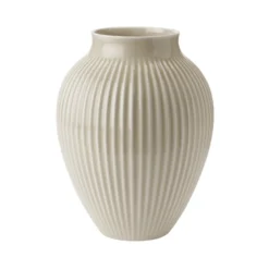 Knabstrup Keramik Ripple vase beige H 27 cm