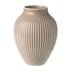 Knabstrup Keramik Ripple vase rosa H 12,5 cm