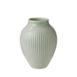 Knabstrup Keramik Ripple vase mint H 12,5 cm