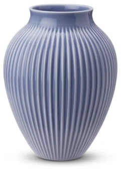 Knabstrup Keramik Ripple vase lavendel H20 cm