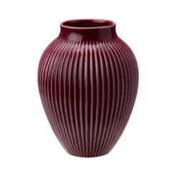 Knabstrup Keramik Ripple vase berry H 27 cm