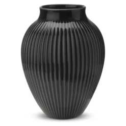 Knabstrup Keramik Ripple vase sort H 27 cm