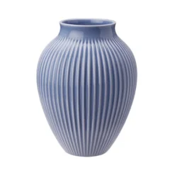 Knabstrup Keramik Ripple vase lavendelblå H 27 cm