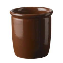 Knabstrup Keramik syltekrukke brun 0,5 liter