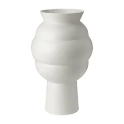Knabstrup Keramik Tortus Archie vase No4 hvid H 37 cm