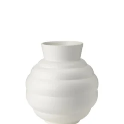 Knabstrup Keramik Tortus Archie vase No3 hvid H 26,5 cm