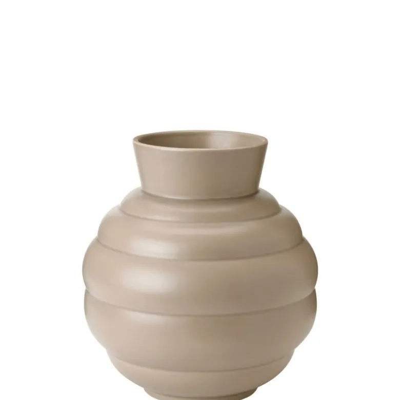Knabstrup Keramik Tortus Archie vase No3 sand H 26,5 cm