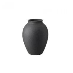 Knabstrup vase antracitgrå 12,5 cm
