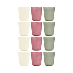 Krus 4 stk. 32 cl i assorterede farver
